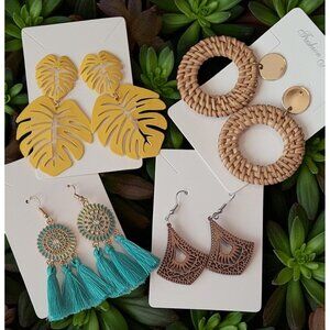 Set Of 4 Pairs of Unique Earrings (SKU#3073)